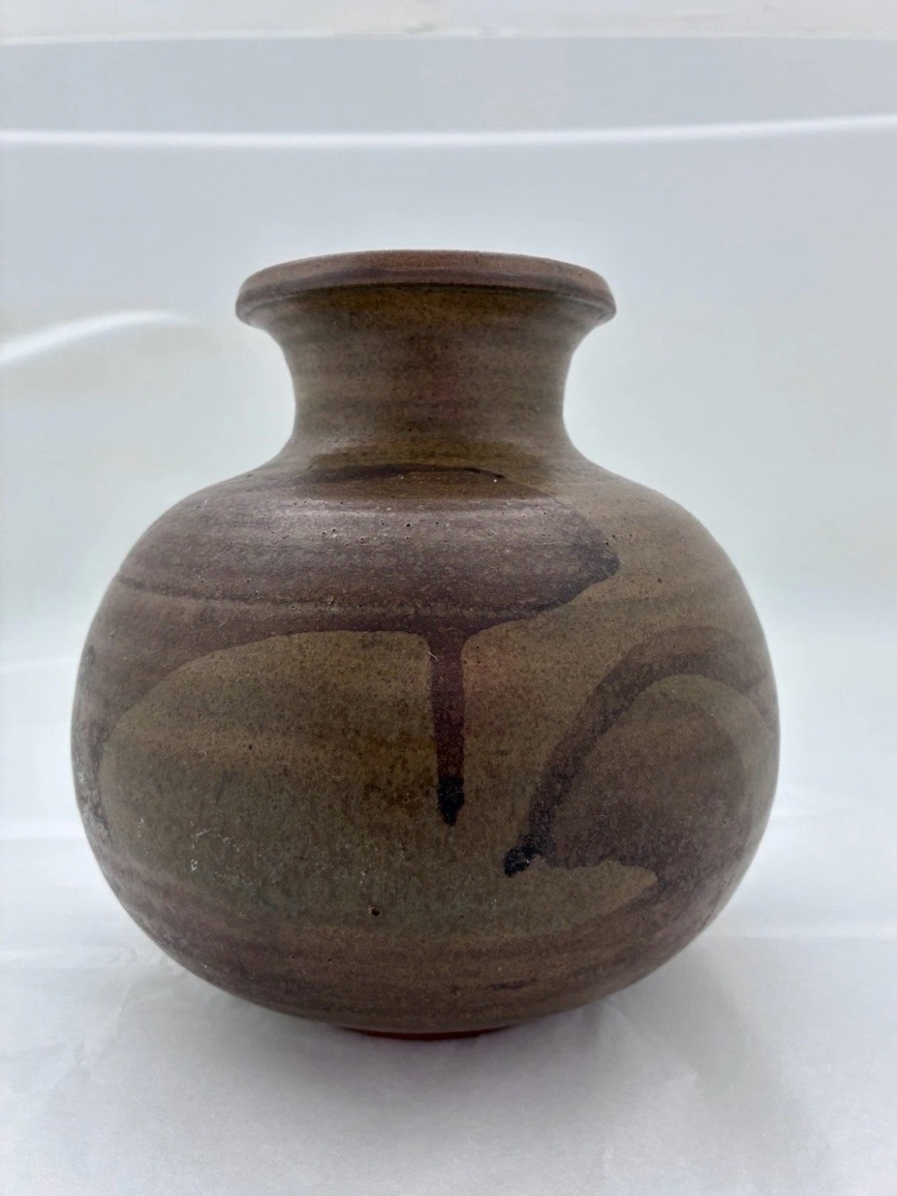 Rare Vintage Rose Dodds Mid Century Studio Pottery Vase Signed